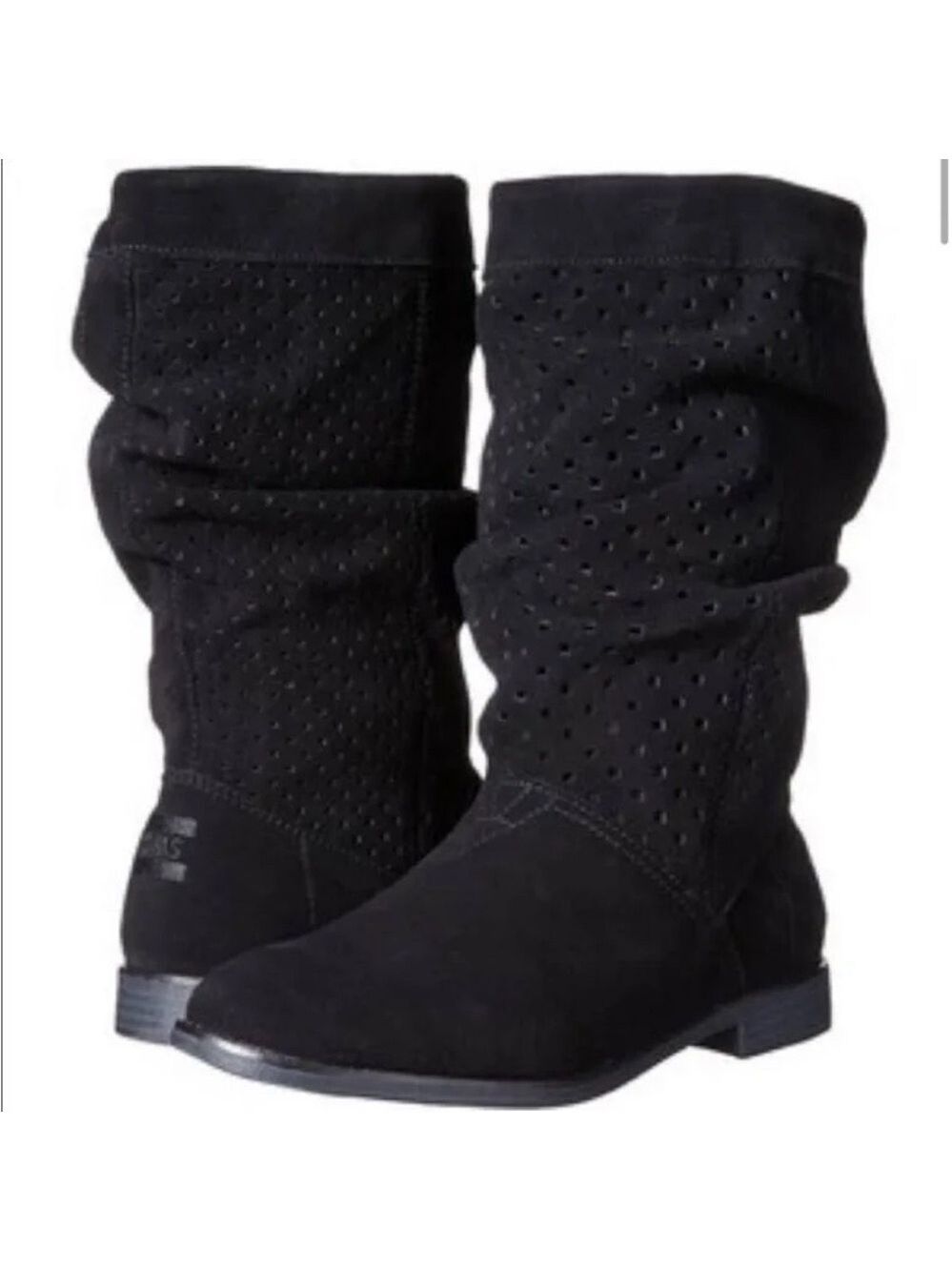 TOMS Serra Black Suede Women's Boots Size 9